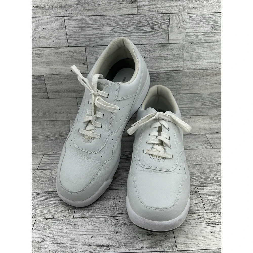Rockport ProWalker‎ Shoes Mens Size 10M White Leather Walking Comfort Classic